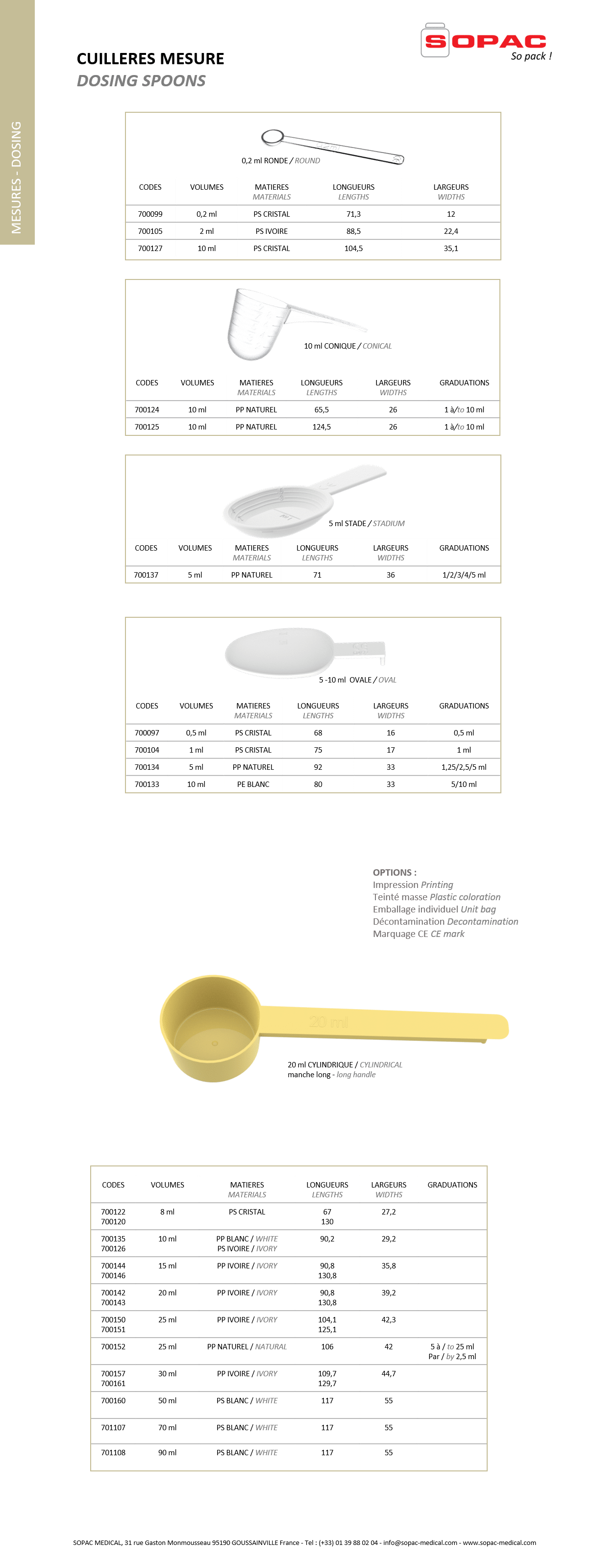 Ensemble De 5 Cuillères Doseuses En Acier Inoxydable, Cuillères Doseuses  Pour Mesurer Les Ingrédients Secs Et Liquides, Outil De Mesure De Cuisine  Pour La Cuisine Et La Cuisson Des Aliments